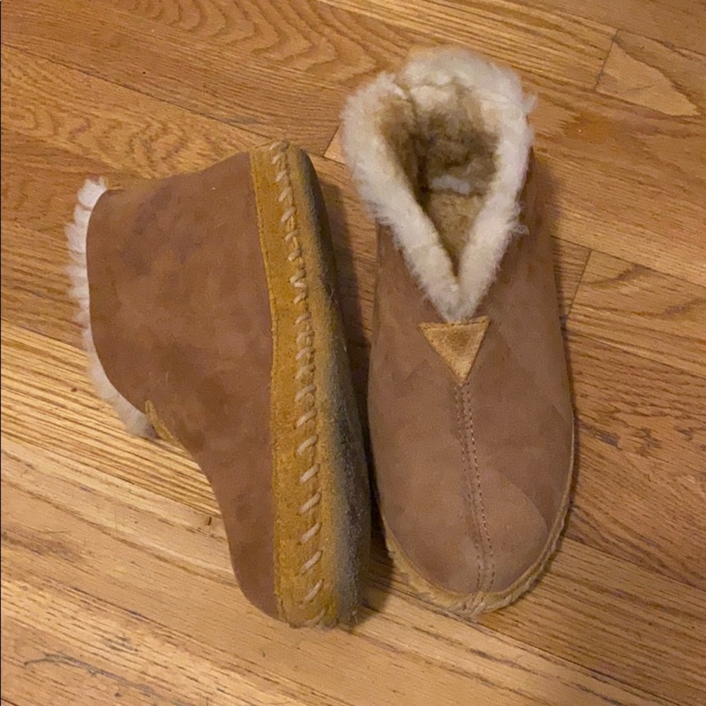 LL Bean Wicked Good Shearling Slipper Moccasins